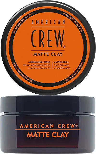 Cire à Cheveux American Crew Matte Clay - Fixation Moyenne à Forte, Fini Mat (85 g)