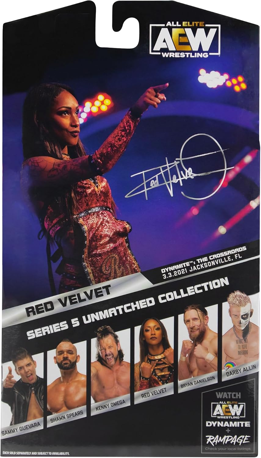Ringside Red Velvet - AEW Unmatched Series 5 Toy Wrestling Action Figure