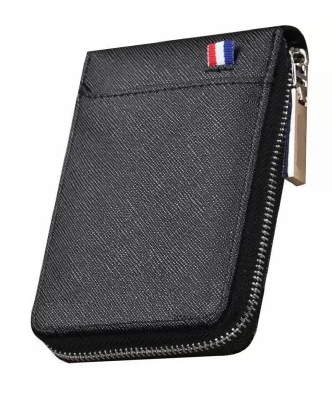 Classic New Imported RFID Protected 9 Slot Vertical Genuine PU Leather Credit Debit ATM Business Card Holder Wallet Protector with Zipper Case Money Coin Purse for Men,Women(Black)-picture-12