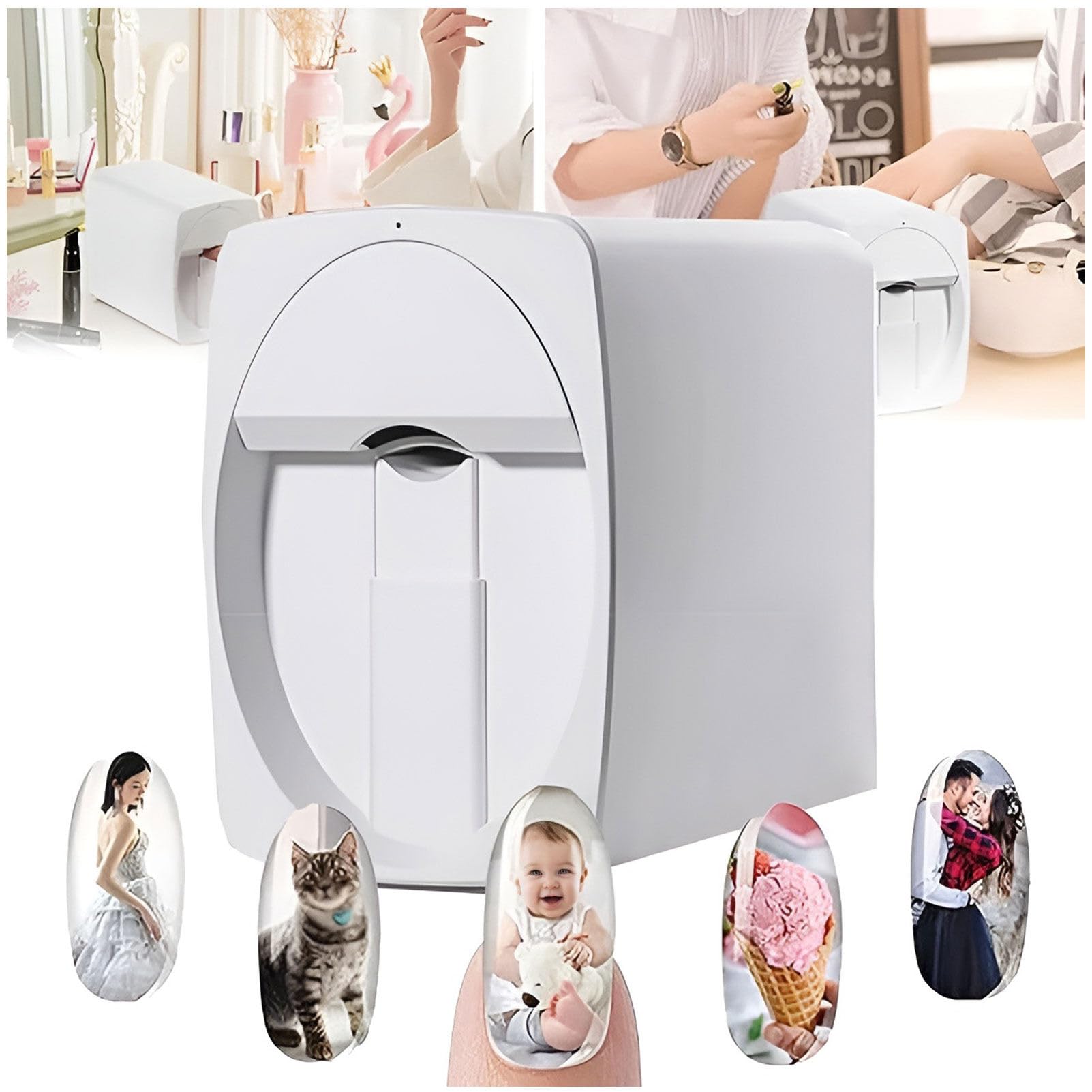 Nail Art Printer Machine - Digital Nail Art Printer Machine Portable Nail Printer Nail Printing Machine For Diy Nail Art Design, Gifts for Nail Lovers