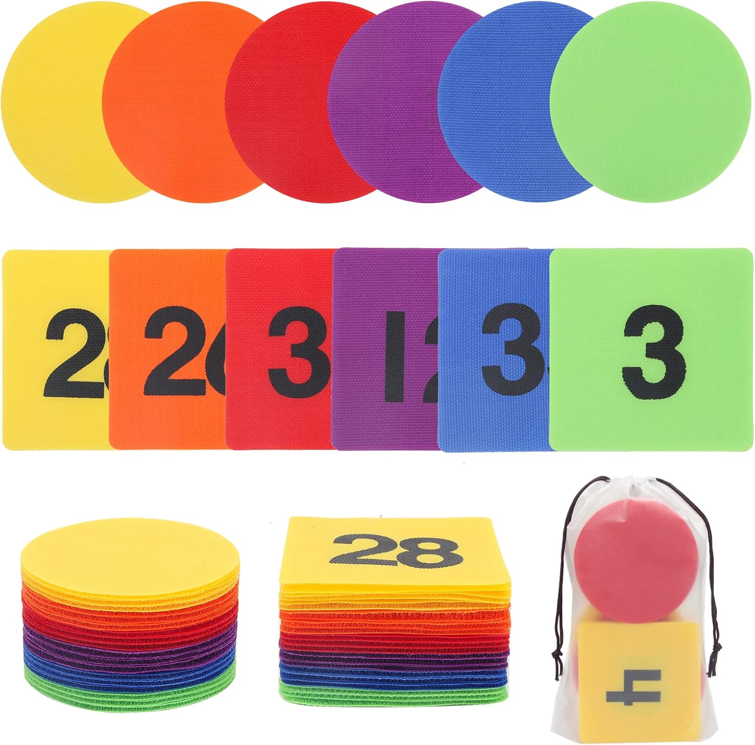 72Pcs Carpet Spot Markers, Windspeed 6 Colors Carpet Markers for