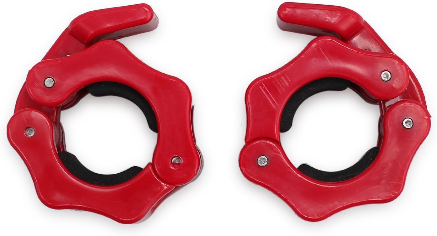 LiNKFOR 25mm Pair Weight Lifting Bar Collars Home Gym