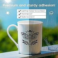 Vista 6 de HTVRONT Vinilo permanente blanco – Vinilo adhesivo permanente mate de 12 pulgadas x 65 pies, compatible con máquina de corte Cricut, Silhouette