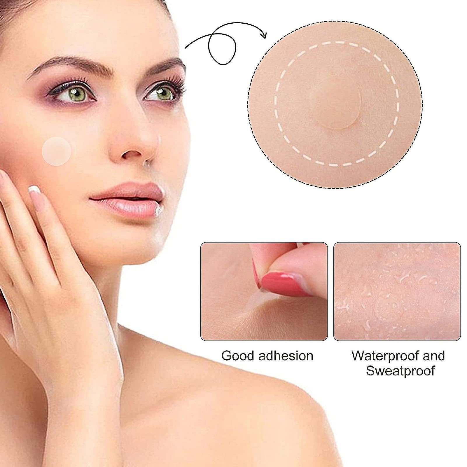 Keli Pimple Patch Hydrocolloid, Pimple Patches, 36 Acne Patches, Acne Plaster, Pimple Acne Patch Plaster in Two Sizes: 24 x 12 mm Diameter and 48 x 0.8 mm Diameter 3