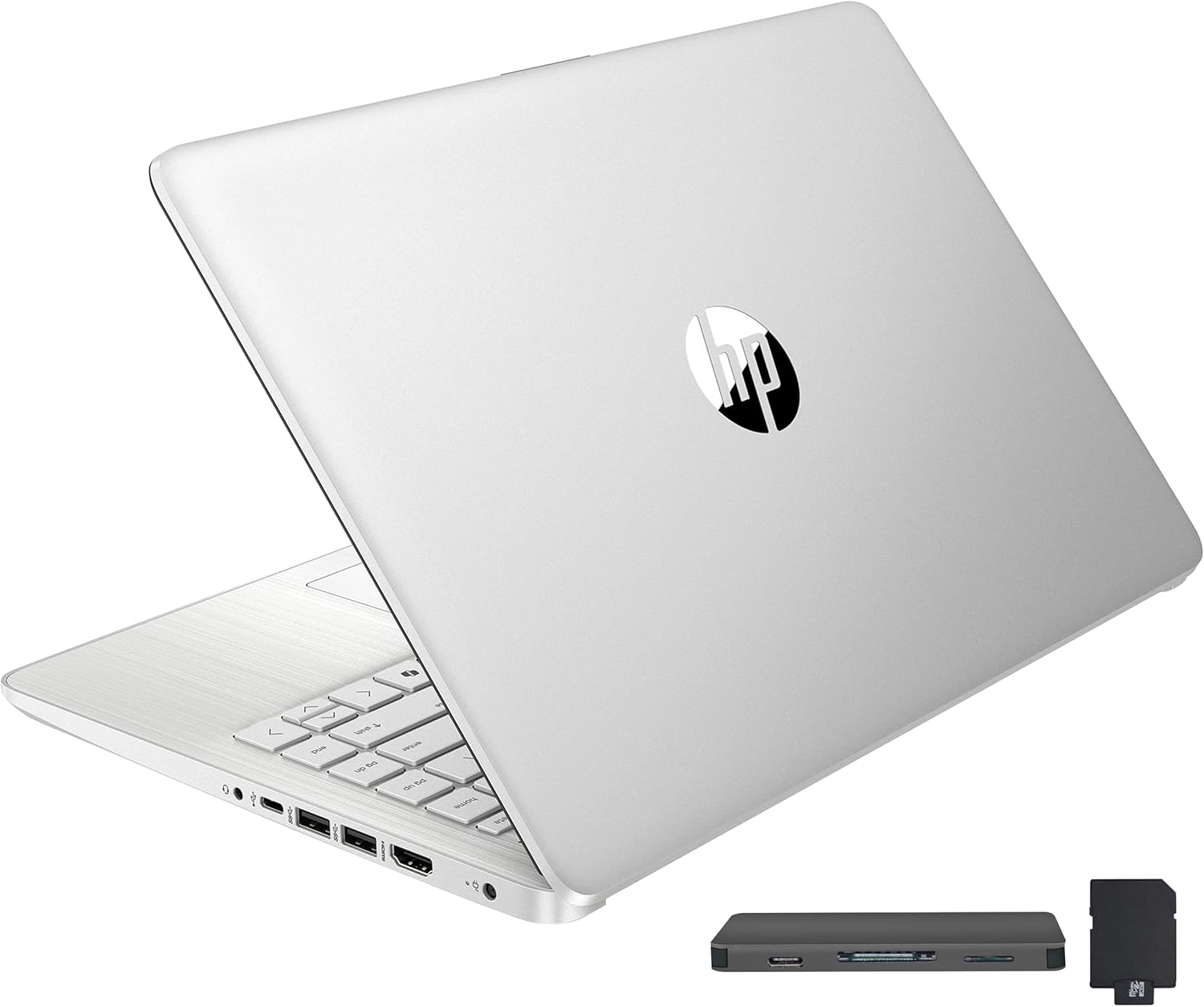 HP Stream 14″ HD BrightView Laptop, Intel Celeron N150, 16GB RAM, 288GB Storage (128GB eMMC + 160GB Docking Station Set), Intel UHD Graphics, 720p Webcam, Wi-Fi, 1 Year Office 365, Win 11 S, Silver HP Stream 14″ HD BrightView Laptop, Intel Celeron N150, 16GB RAM, 288GB Storage (128GB eMMC + 160GB Docking Station Set), Intel UHD Graphics, 720p Webcam, Wi-Fi, 1 Year Office 365, Win 11 S, Silver