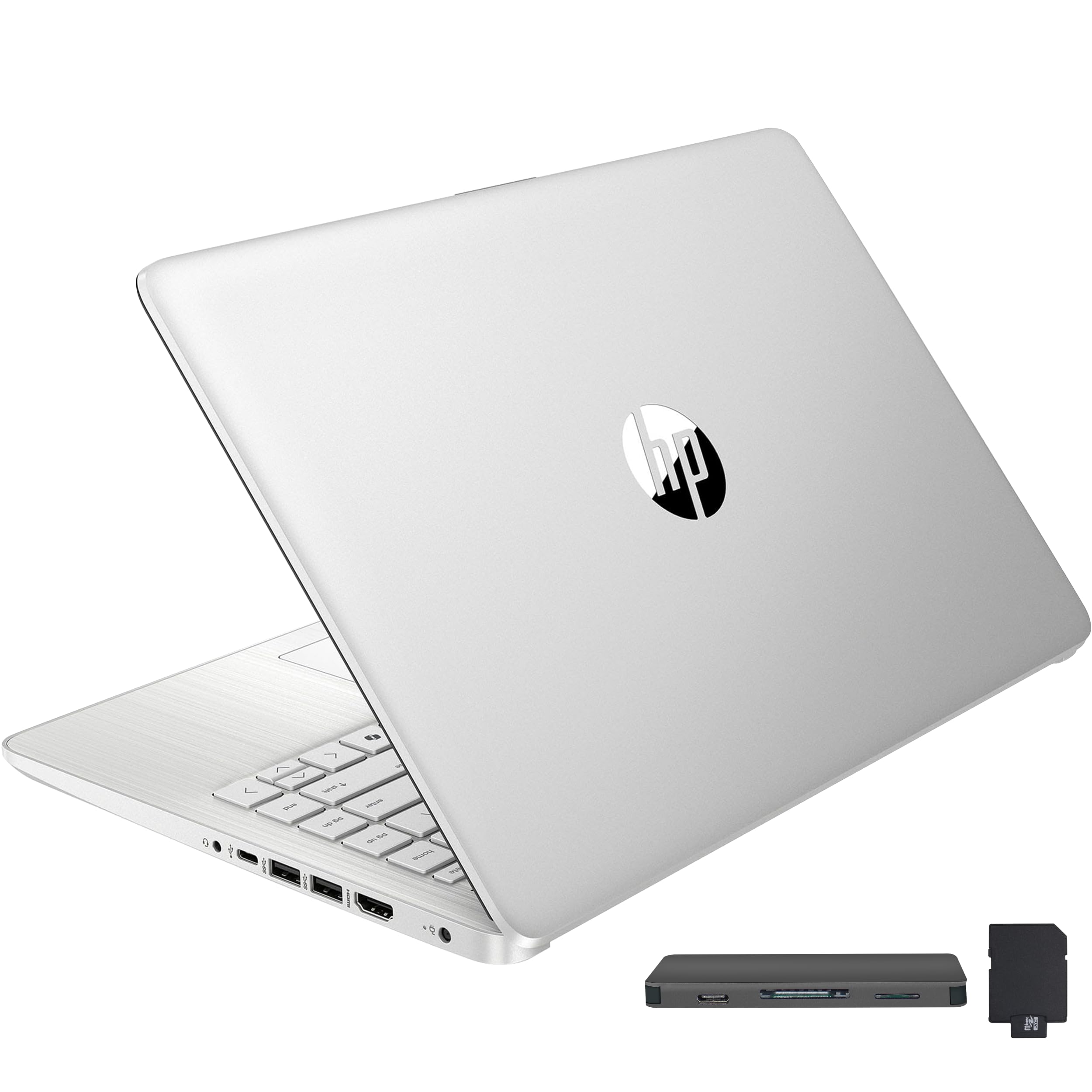 HP Stream 14" HD BrightView Laptop, Intel Celeron N150, 16GB RAM, 288GB Storage (128GB eMMC + 160GB Docking Station Set), Intel UHD Graphics, 720p Webcam, Wi-Fi, 1 Year Office 365, Win 11 S, Silver