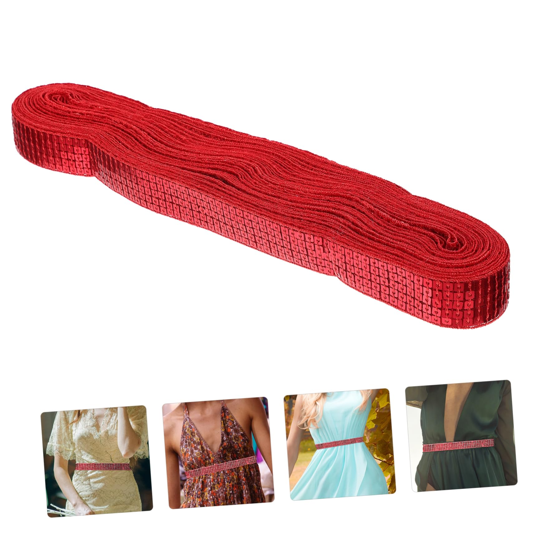 Rotolo Di Passamaneria Con Paillettes Argentate – Per Decorare Abiti, Tende E Costumi, Materiale Resistente, Lunghezza 20 Iarde (circa 18 M)