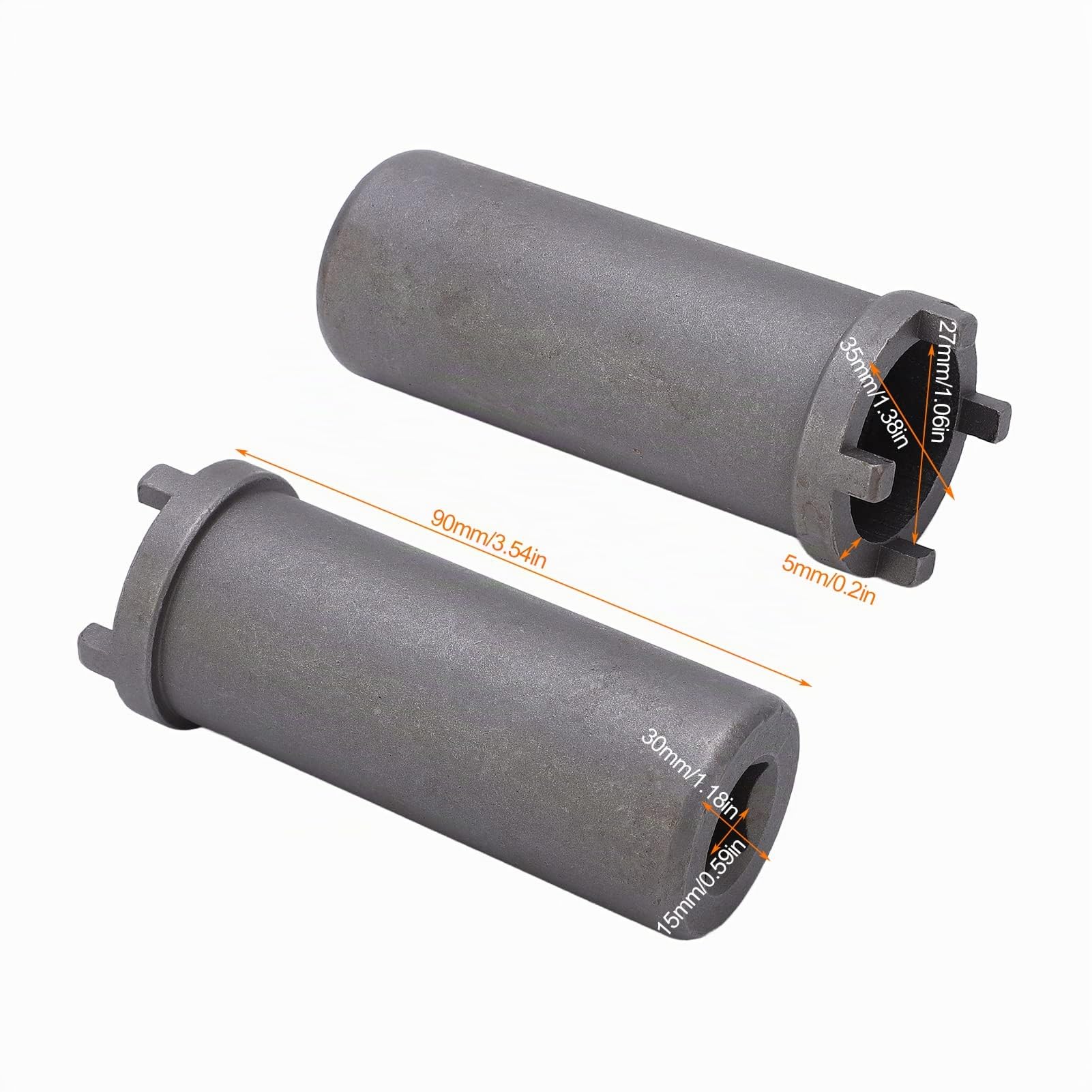 KIMISS Llave de Contratuerca de Motocicleta, Herramienta de Extracción de Embrague de Motocicleta Llave de Vaso de Tuerca de Bloqueo para Arrancador GY6 de 28 Mm