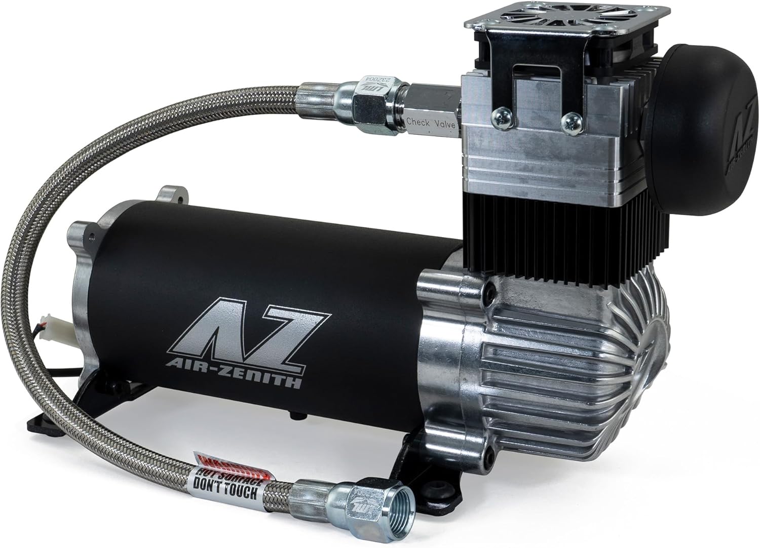 Dual Black & Silver 200 PSI Air Zenith OB3 Air Compressors | 9 CFM | 12 Volt | 100% Duty Cycle