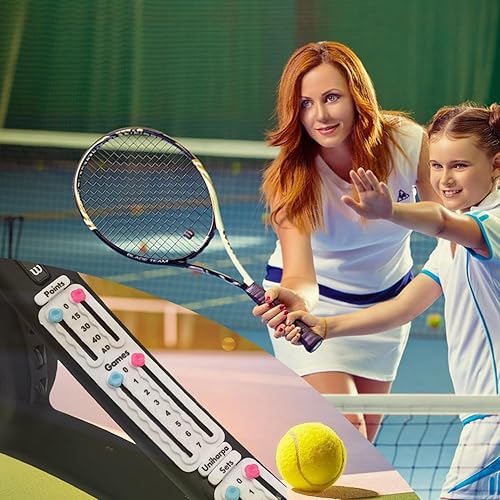 Miniatura 4 de Uniharpa Tenista de puntuación para raqueta de pádel, raqueta de tenis Pickleball Paddle Scorekeeper, contador de tablero de puntuación pequeño para