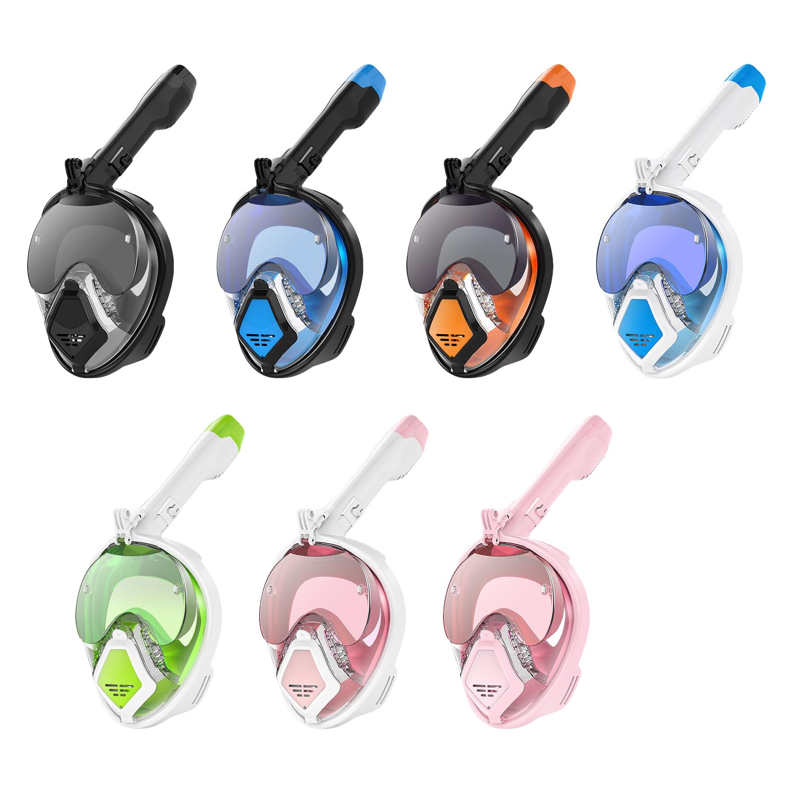 Máscara de buceo profesional de buceo, dispositivos subacuáticos, esnórquel de cara completa, esnórquel para hombres y mujeres, gafas antivaho duraderas para equipos de natación para adultos