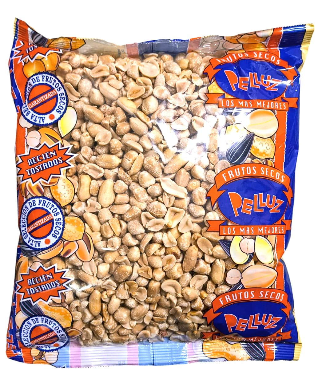 Cacahuete Tostado sin sal 1 Kg - Mani tostado sin sal repelado -pelluz
