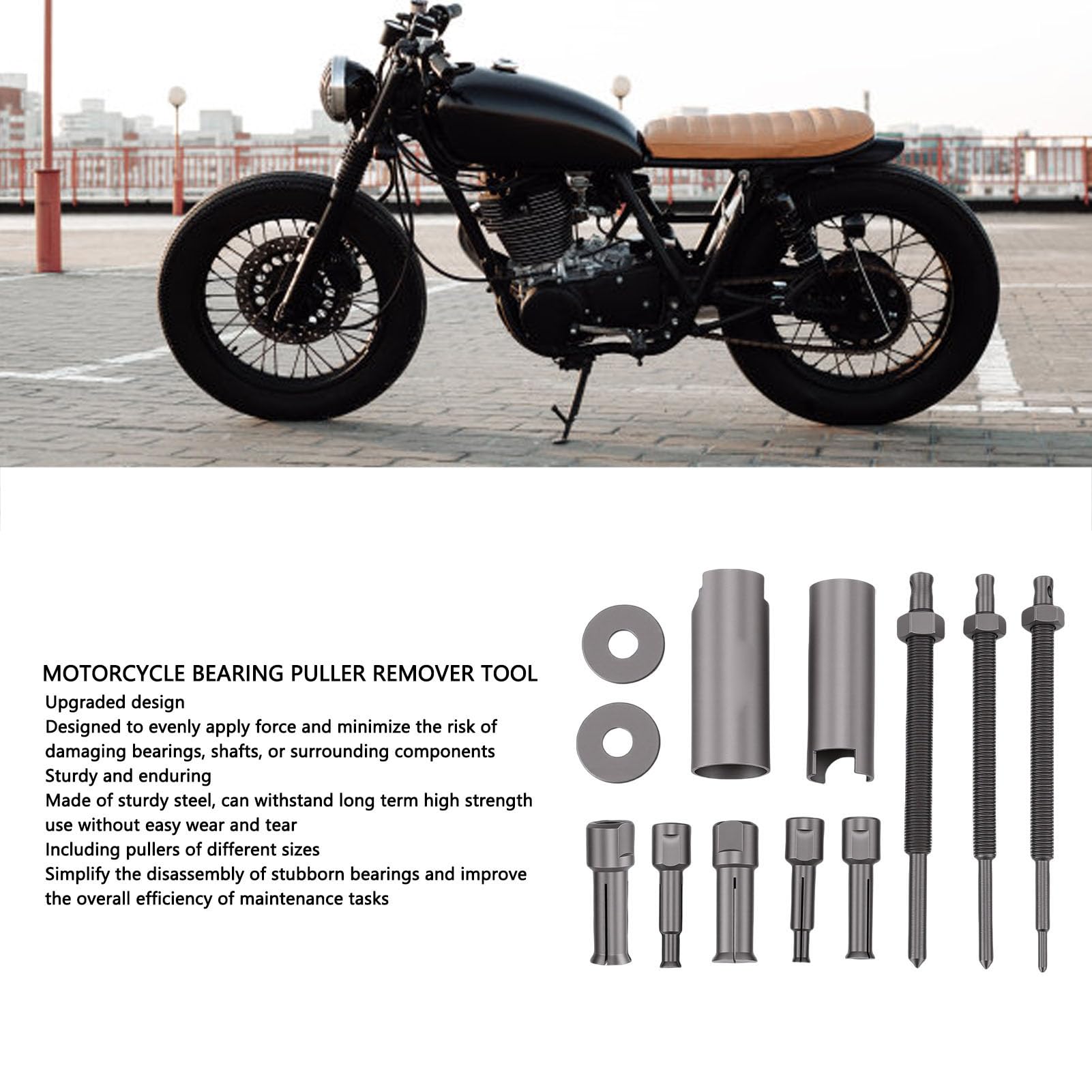 Ściągacz do łożysk Motocyklowych 9-23 Mm, Zestaw Narzędzi do ściągania Wewnętrznego