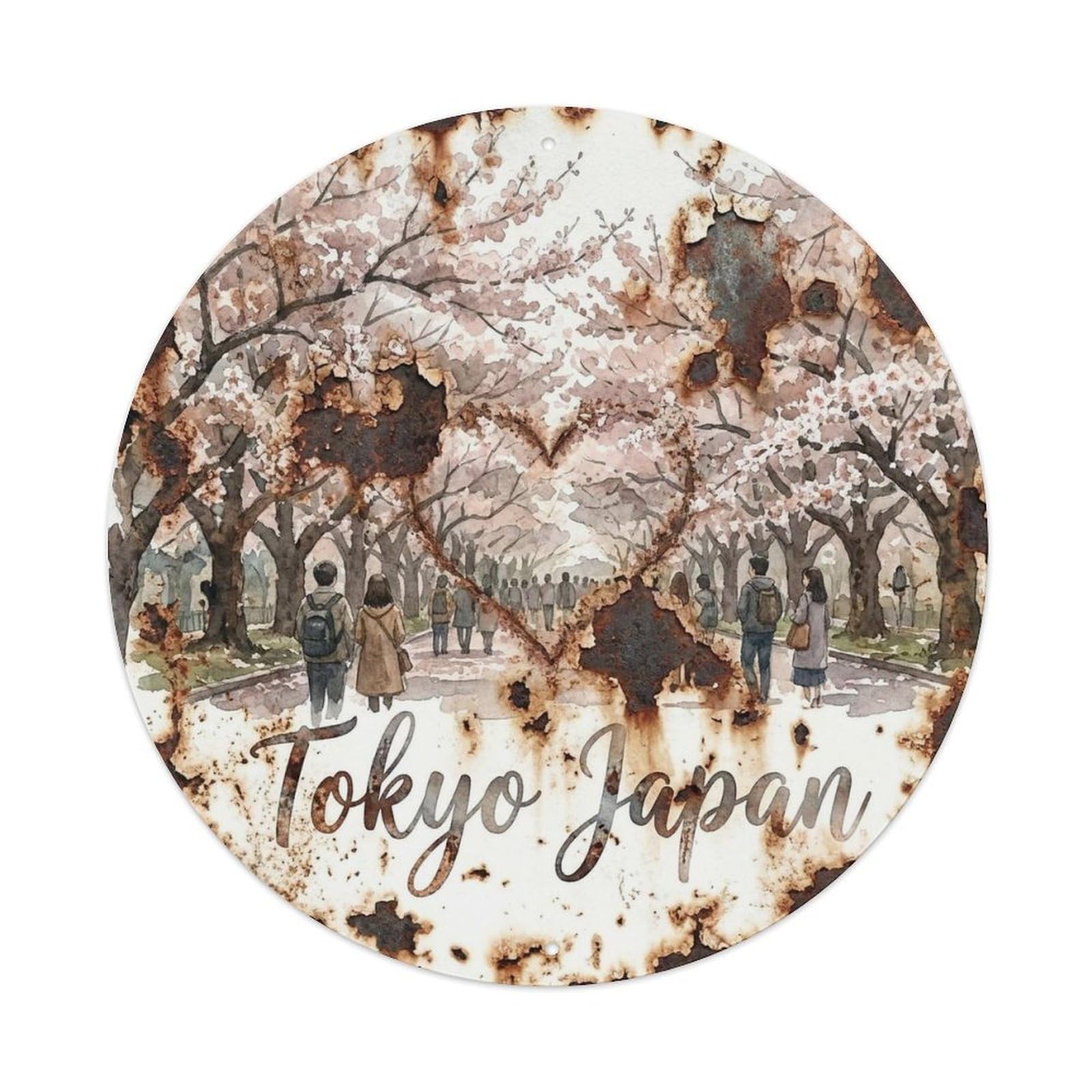 Tokyo Japan City Landmark Classic Urban Heritage Metal Tin Sign