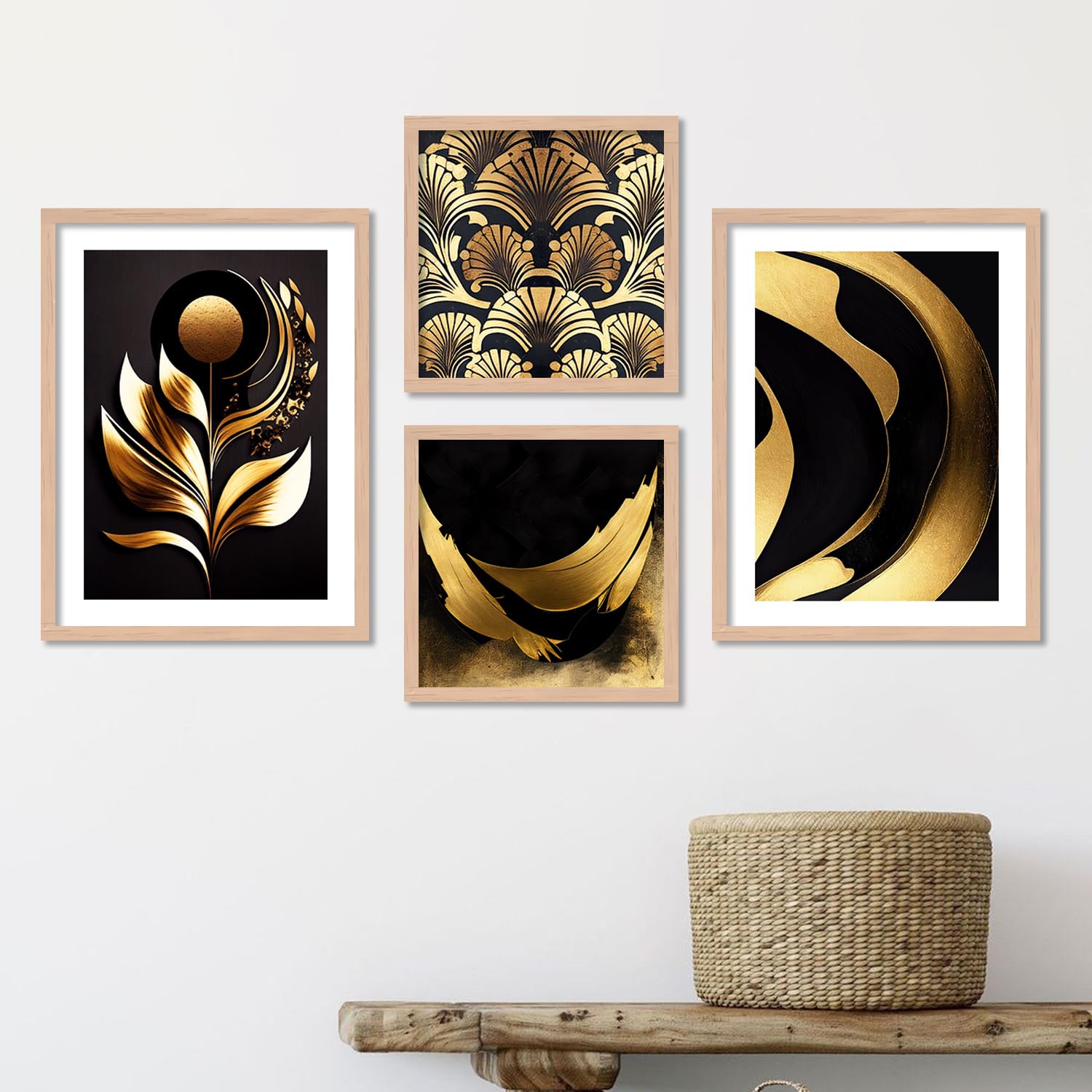 kotart Minimal Colorful Abstract Modern Art Wall Painting with Frame for Living Room Bedroom Hall Office - Framed Painting for Wall Decoration - Wall Decor for Home - Set of 4 (Art Deco, 13) (B0C9TTBZQP) Amazon Price History, Amazon Price Tracker