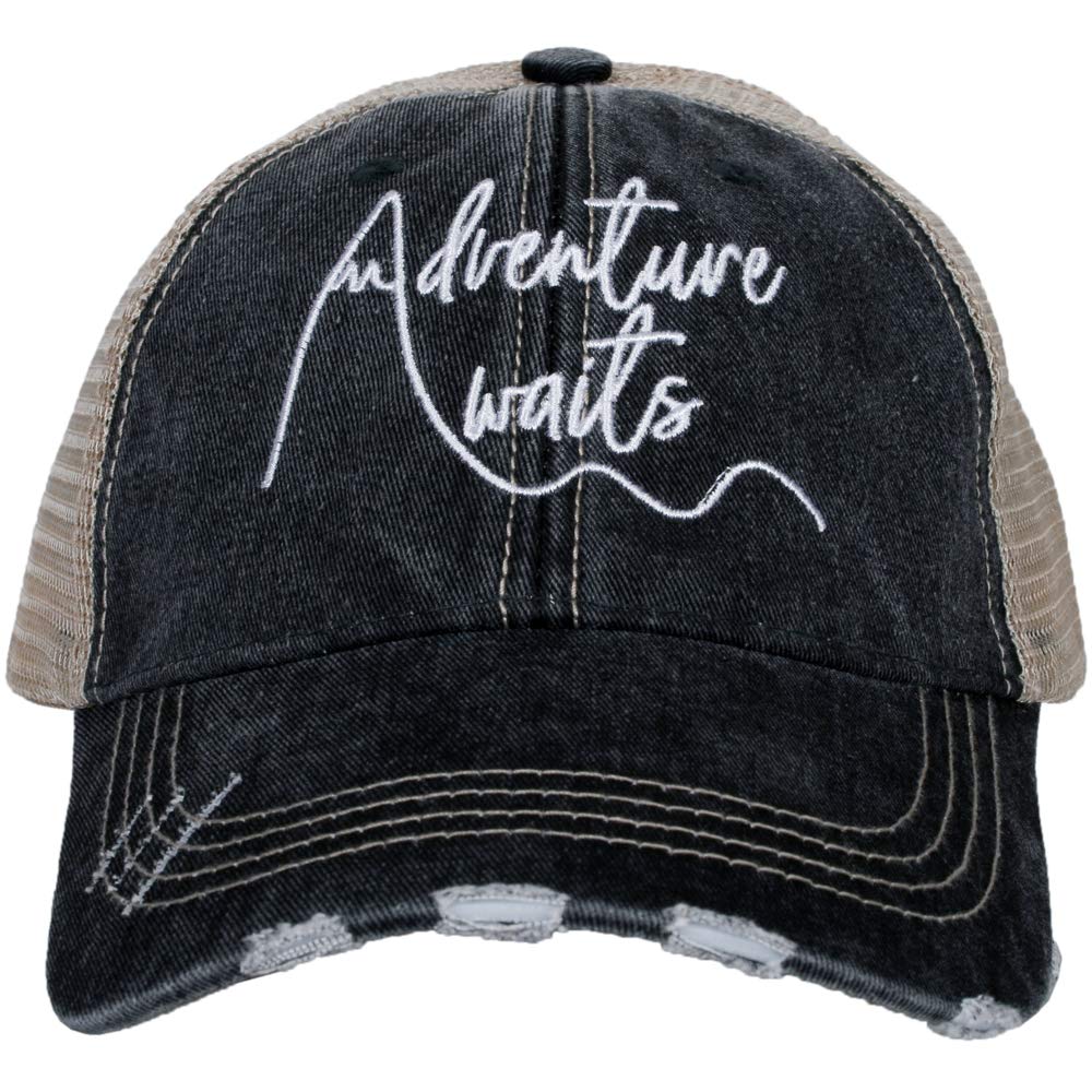KATYDID Adventure Awaits Trucker Hat Black