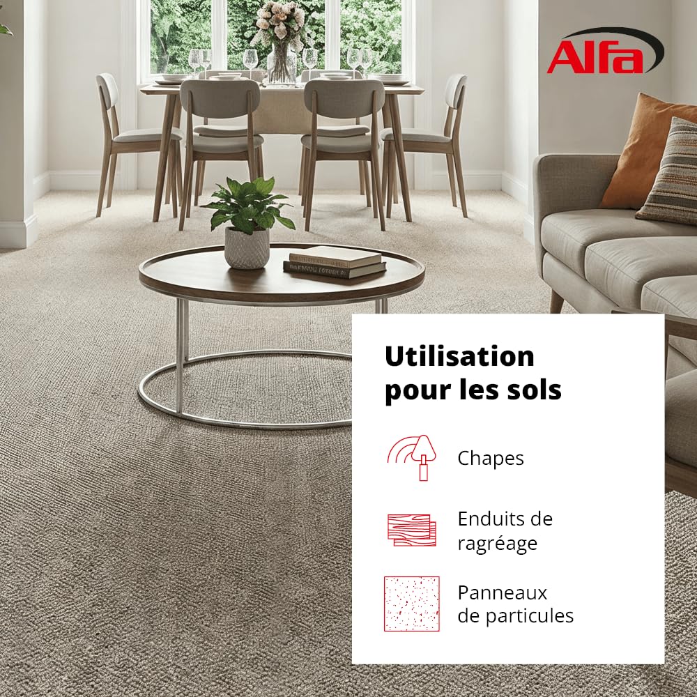 Alfa Colle sèche en rouleau – Sol textile – 500 mm x 25 m – 1 pièce | Colle sèche ultra fixante pour moquettes et textiles. Pose rapide sans séchage, compatible sols chauffants et rénovation.