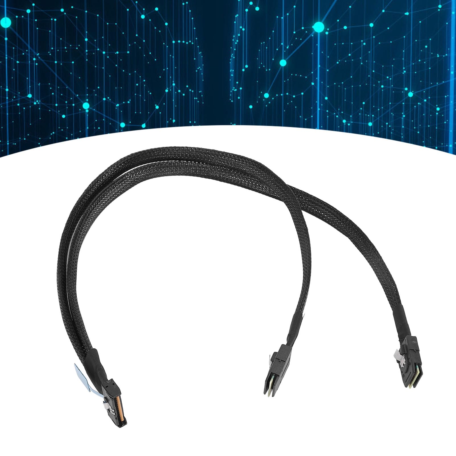 Cavo MCIO 8i a SFF 8087, Cavo Adattatore di Trasmissione Ad Alta velocità, PCIe 5.0, per Data Center Server 50 Cm, per SAS, Ethernet, PCI e