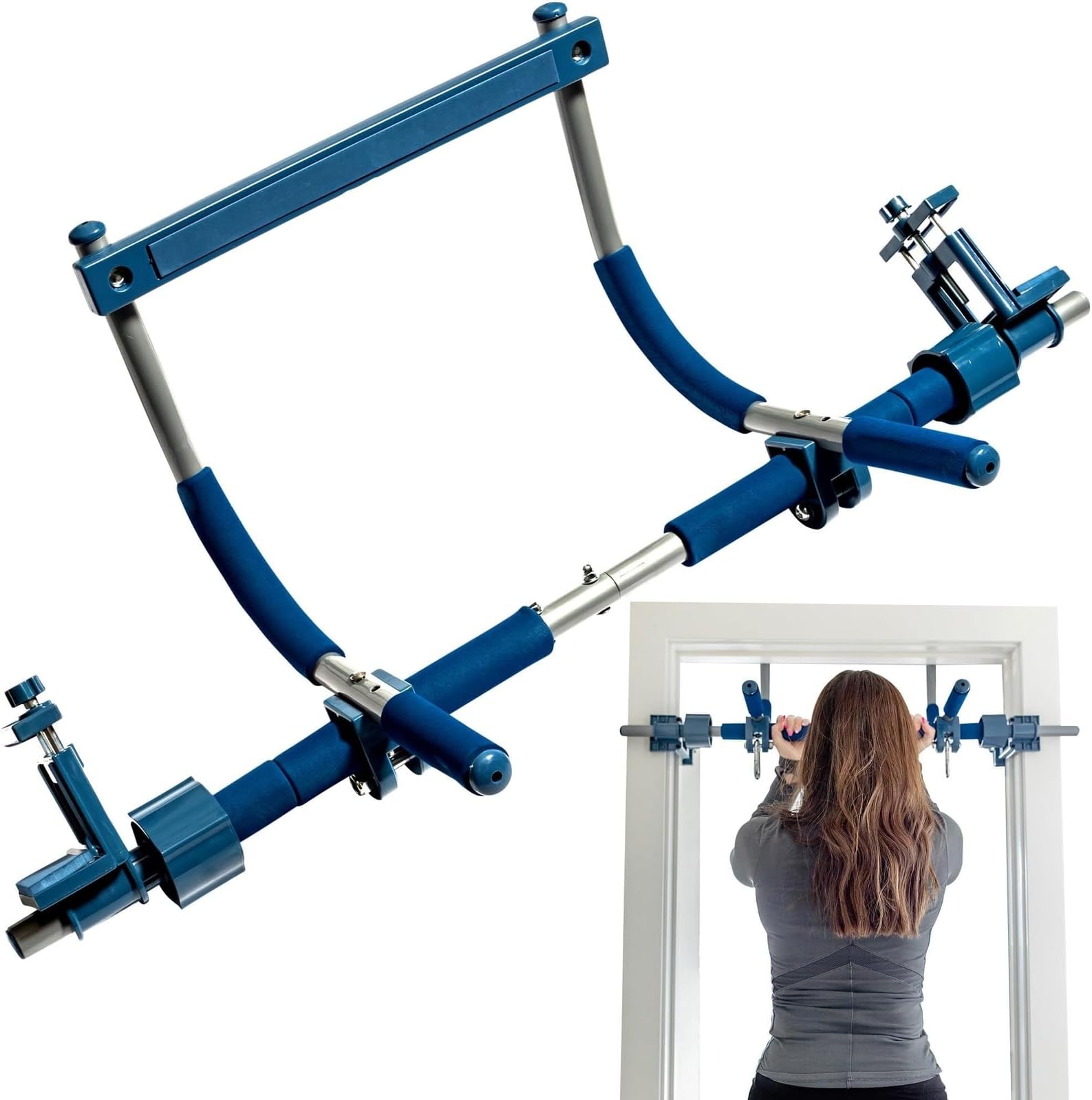 Gym1 Pull Up Bar for Doorway | Door Frame | No Screws Installation for Upper ...
