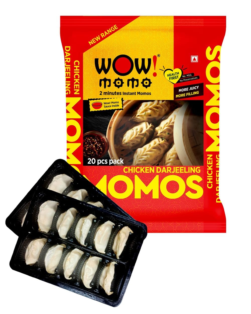 Wow Momo Chicken Darjeeling Momos 20Pcs