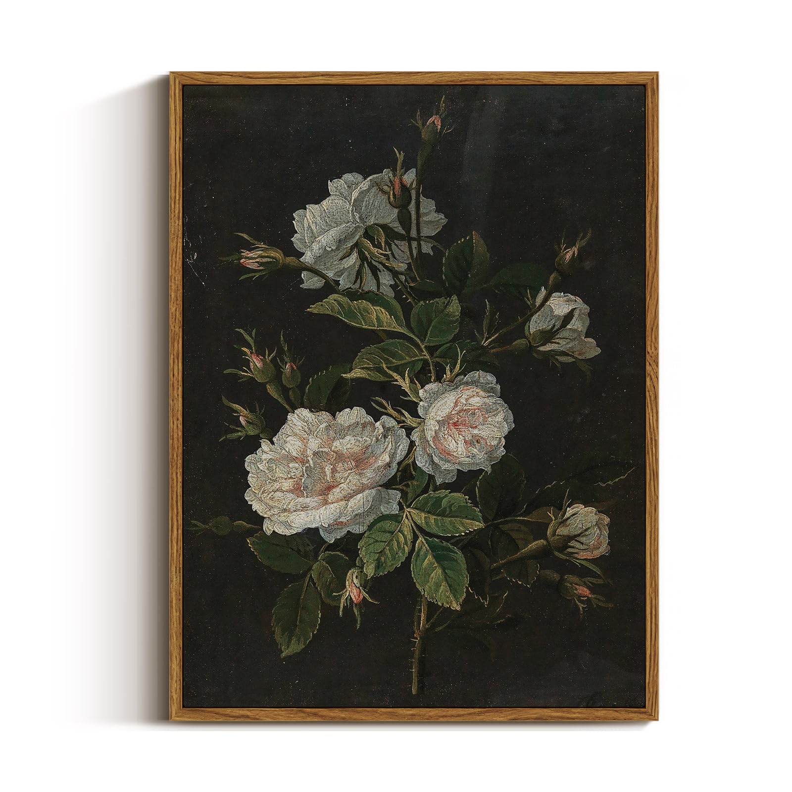 VIYYIEA Vintage Framed Black Dog Wall Art, Bedroom Living Room Minimalist Animal Art Decor, Antique Dog Canvas Print Paintings, Home Farmhouse Retro Still Life Decor, 12x16 Inch — view 44