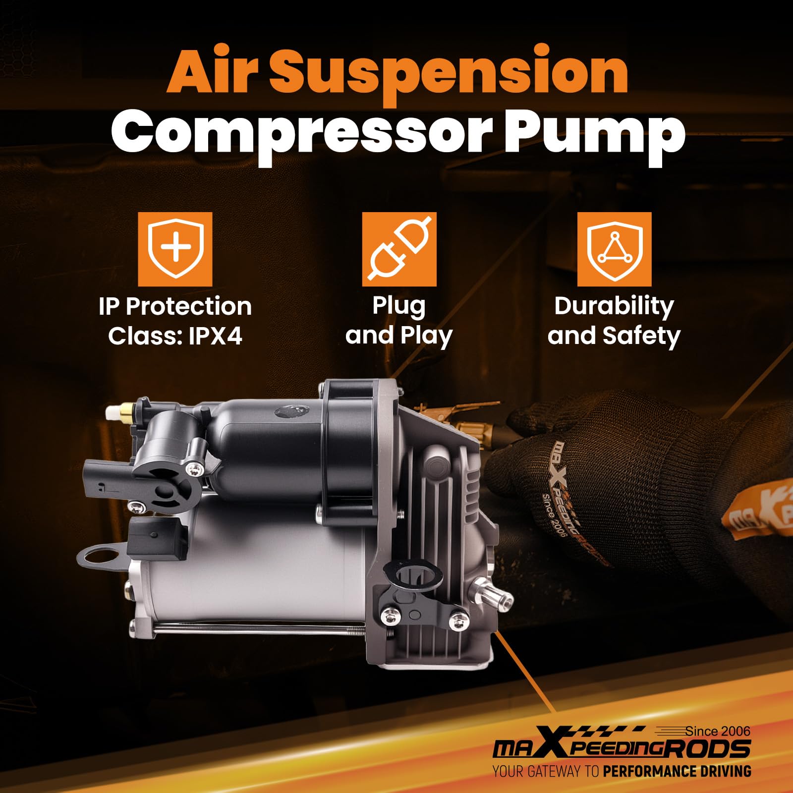 maXpeedingrods Compressore ad aria per Classe ML W164 05-11 GL X164 06-12 A1643200504