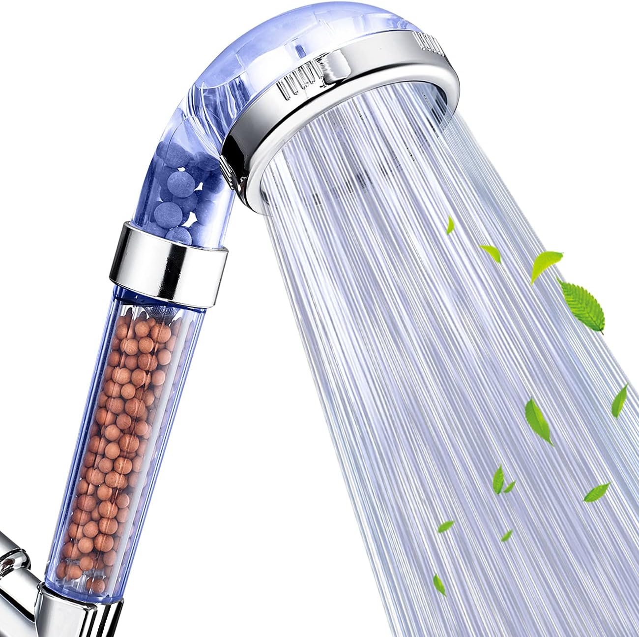 NOSAME Shower Head, Handheld High Pressure Filter Filtration Stone Stream Showerhead Water Saving Ionic with 3-Way Shower Modes for Dry Skin & Hair Shower61