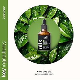 artnaturals Tea Tree Essential Oil (4.0 Fl Oz / 118ml)- 100% Pure Oils Premium Melaleuca Therapeutic Grade Best for Acne, Skin, Hair, Nails, Face and Body Wash Aromatherapy & Diffuser
