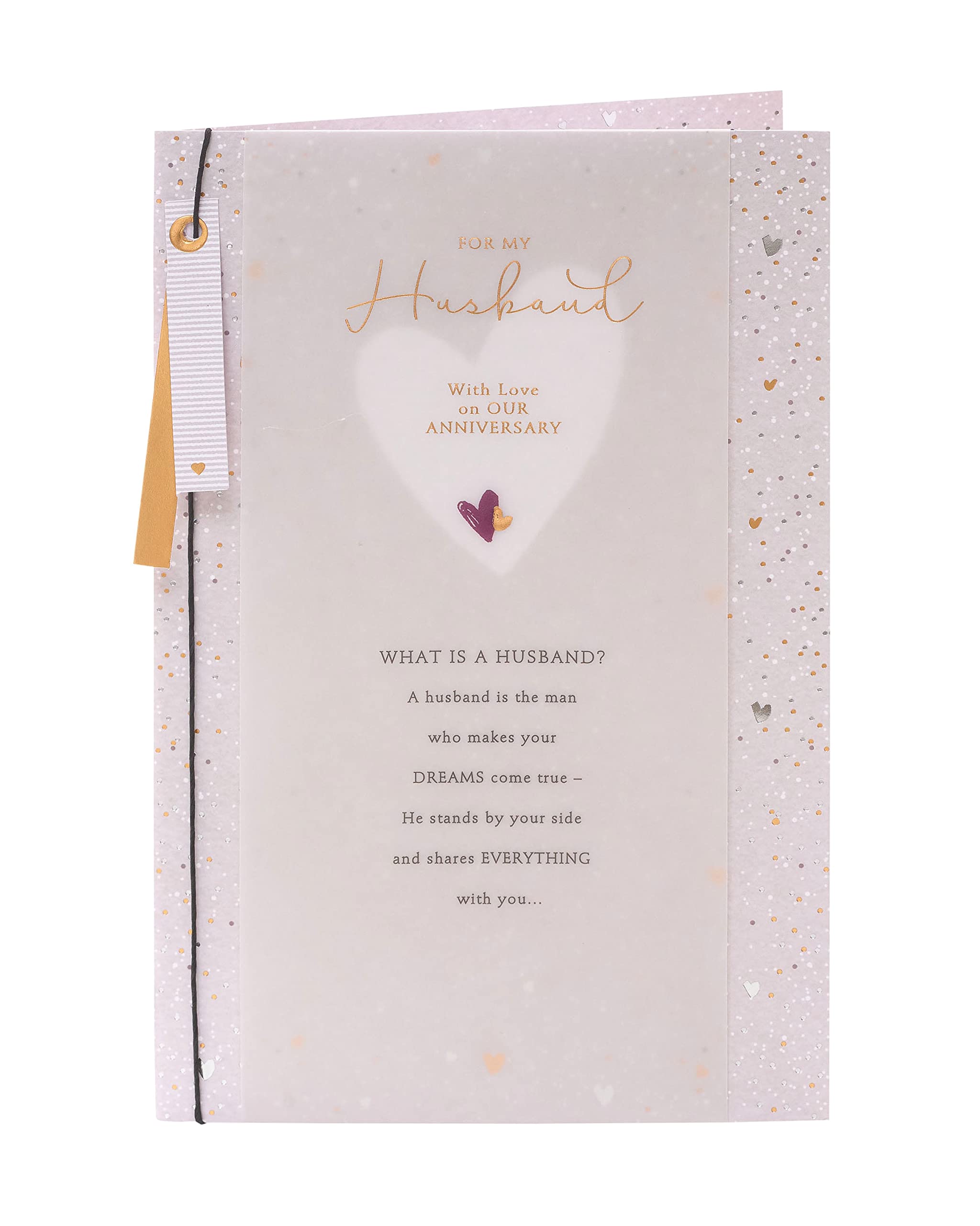 UK Greetings Husband Birthday Card - Eiffel Tower Design - Thinking Of You Range - View #4