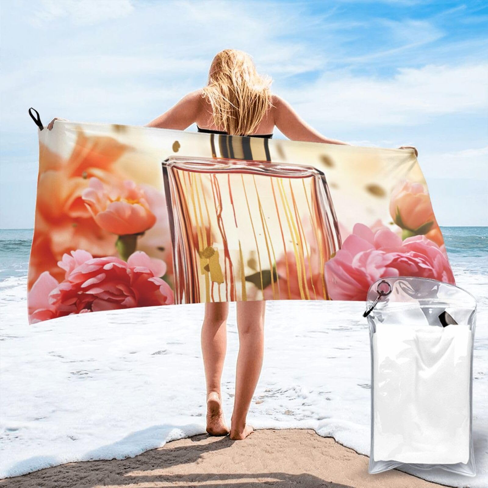Serviette de plage tendance microfibre résistante au sable et absorbante