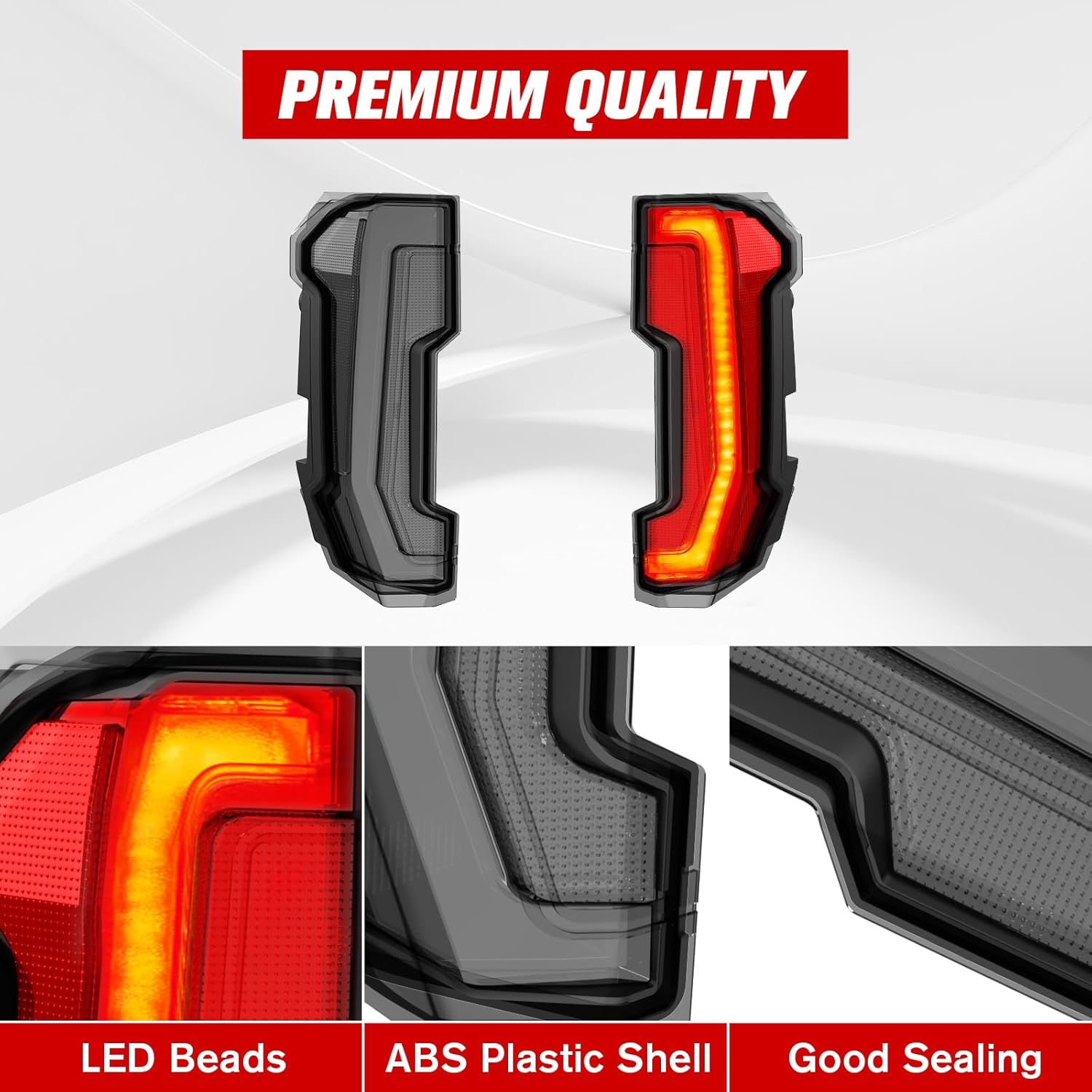 Tail Lights for Polaris Xpedition XP/ADV 2024+, LED Taillights Rear Brake Lights for Polaris Xpedition XP/XP 5/ADV/ADV 5 2024+ Accessories, Replace #2416628,2416629, Smoke Black, 2PCS
