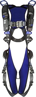 3M 1113073 DBI-SALA ExoFit X300 Rescue Safety Harness, Retrieval Rescue Fall Protection, OSHA, ANSI, Aluminum Back and Shoulder D-Rings, Auto-Locking Quick Connect Leg and Chest Buckles, 2X