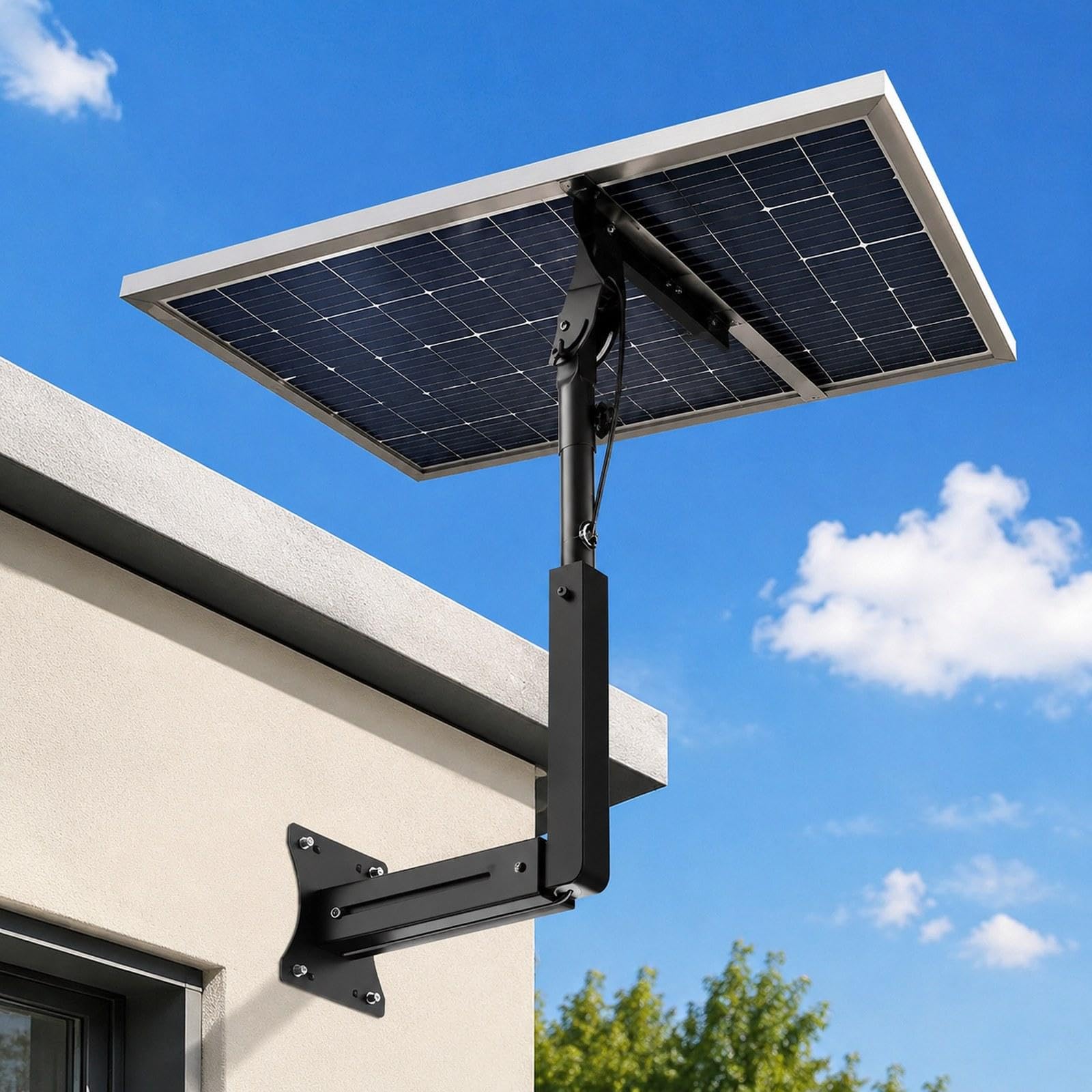 Kit de Montaje de Antena de Techo, Soporte de Montaje de Pared Ajustable Debajo del Canalón para El Hogar.