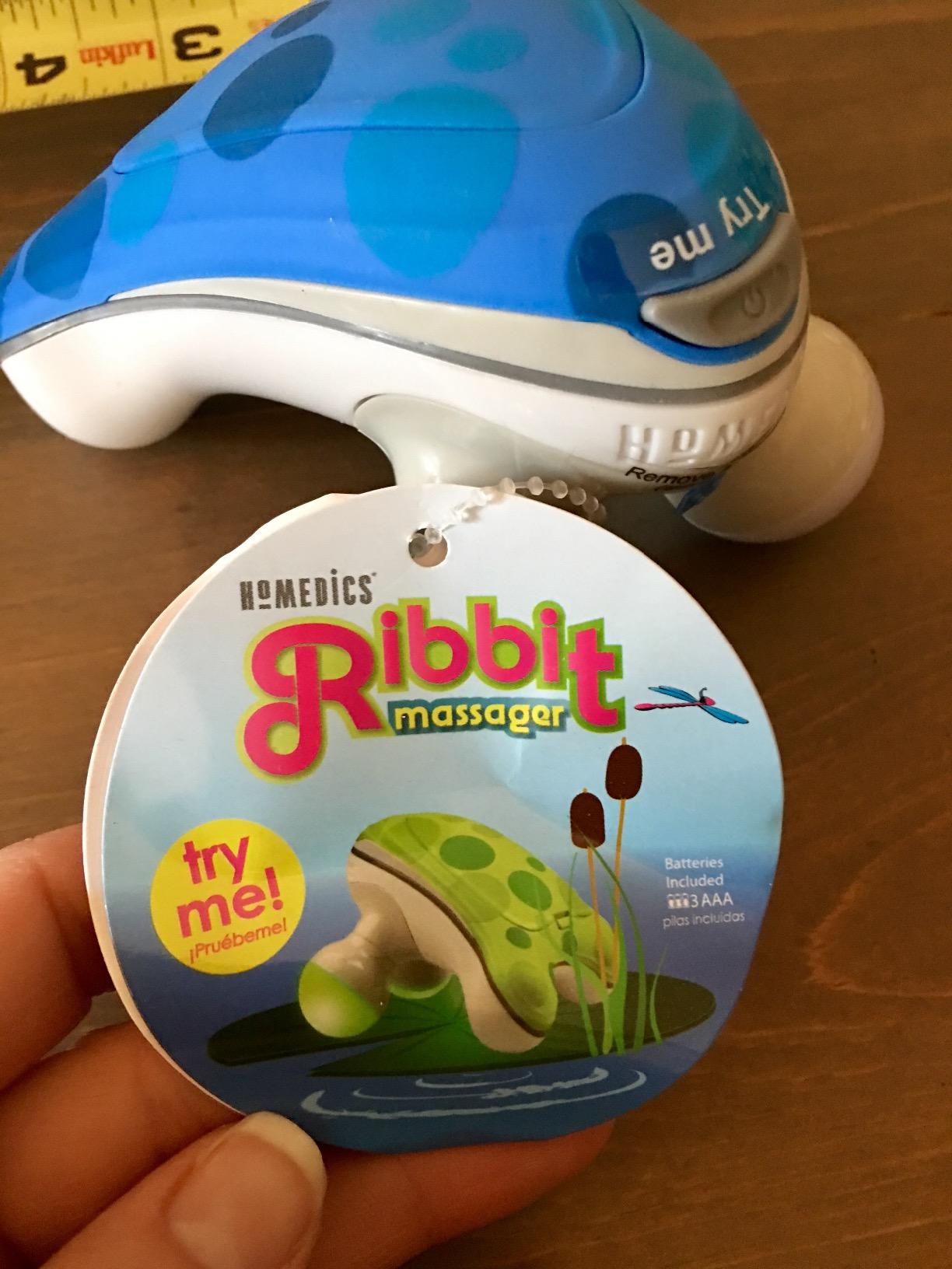 HoMedics Ribbit Handheld Mini Massager | Vibration Massage, Illuminated ...