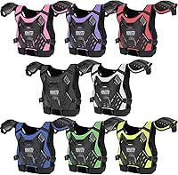 Vista 7 de Protector de Pecho para Bicicleta de Tierra para Niños - Chaleco de Armadura de Motocicleta Motocross con Rodilleras y Coderas - Traje de Protección