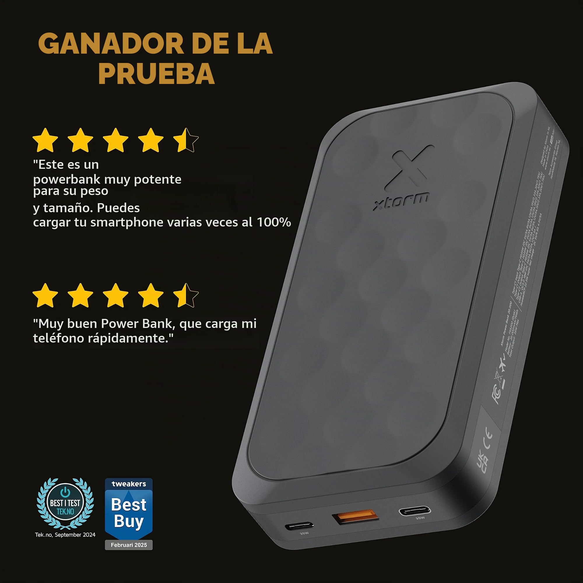 Xtorm 35w Fuel Series Powerbank 20.000 - Midnight Black (35w Fuel Series Powerbank)