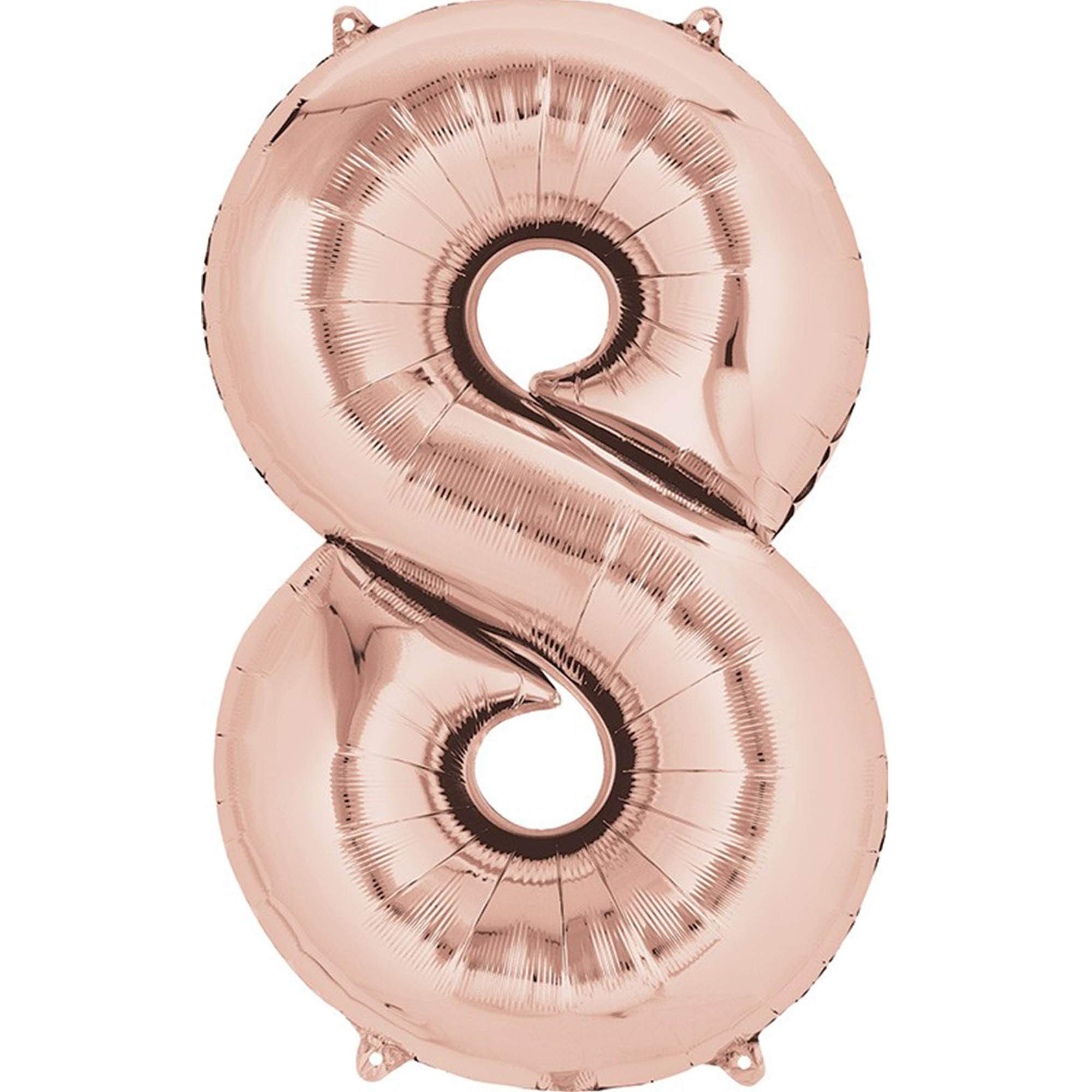 Amscan 3621901 S/Shape: 8 Rose Gold