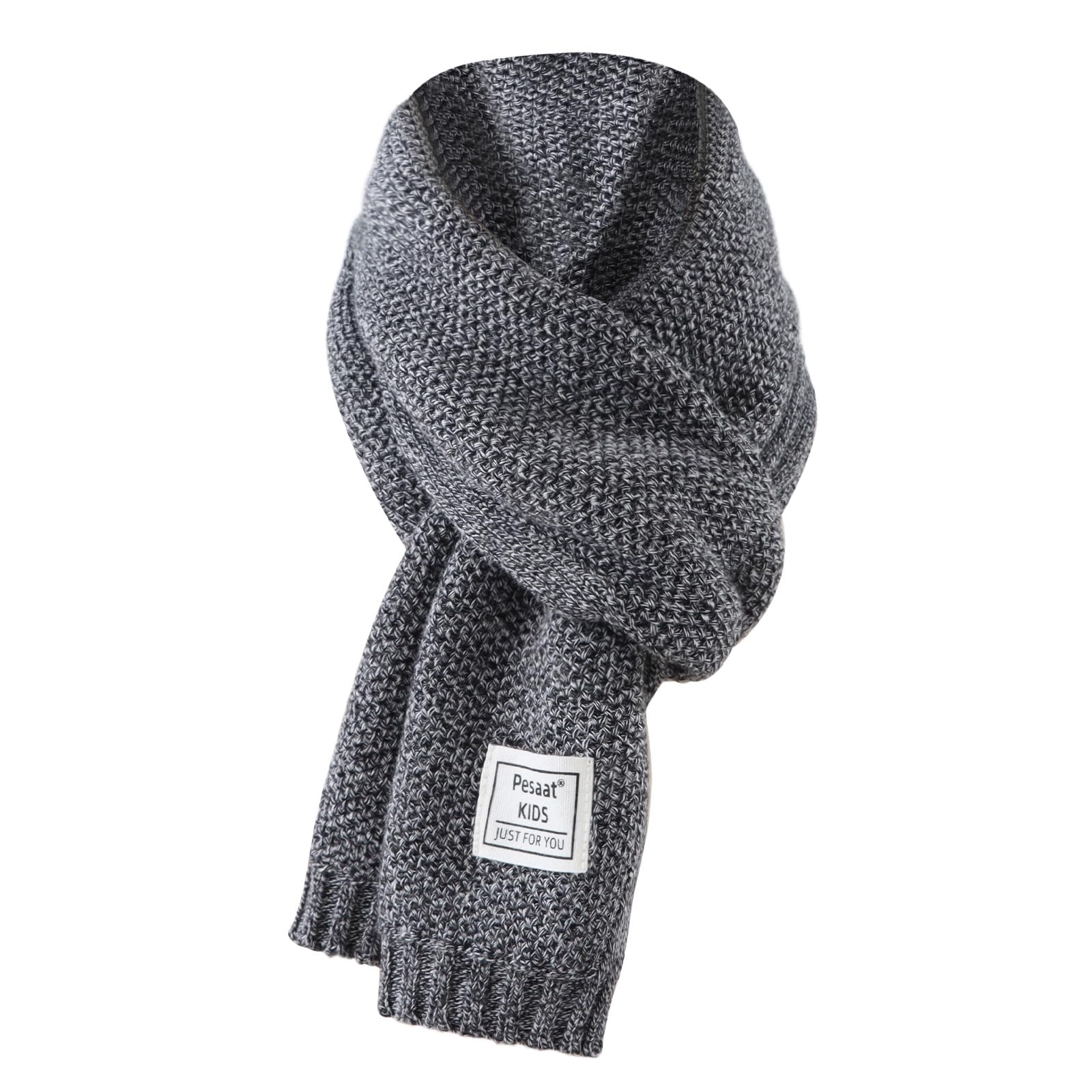 PESAAT Kids Winter Infinity Scarf Knit Cotton Toddler Boy Girls Scarves