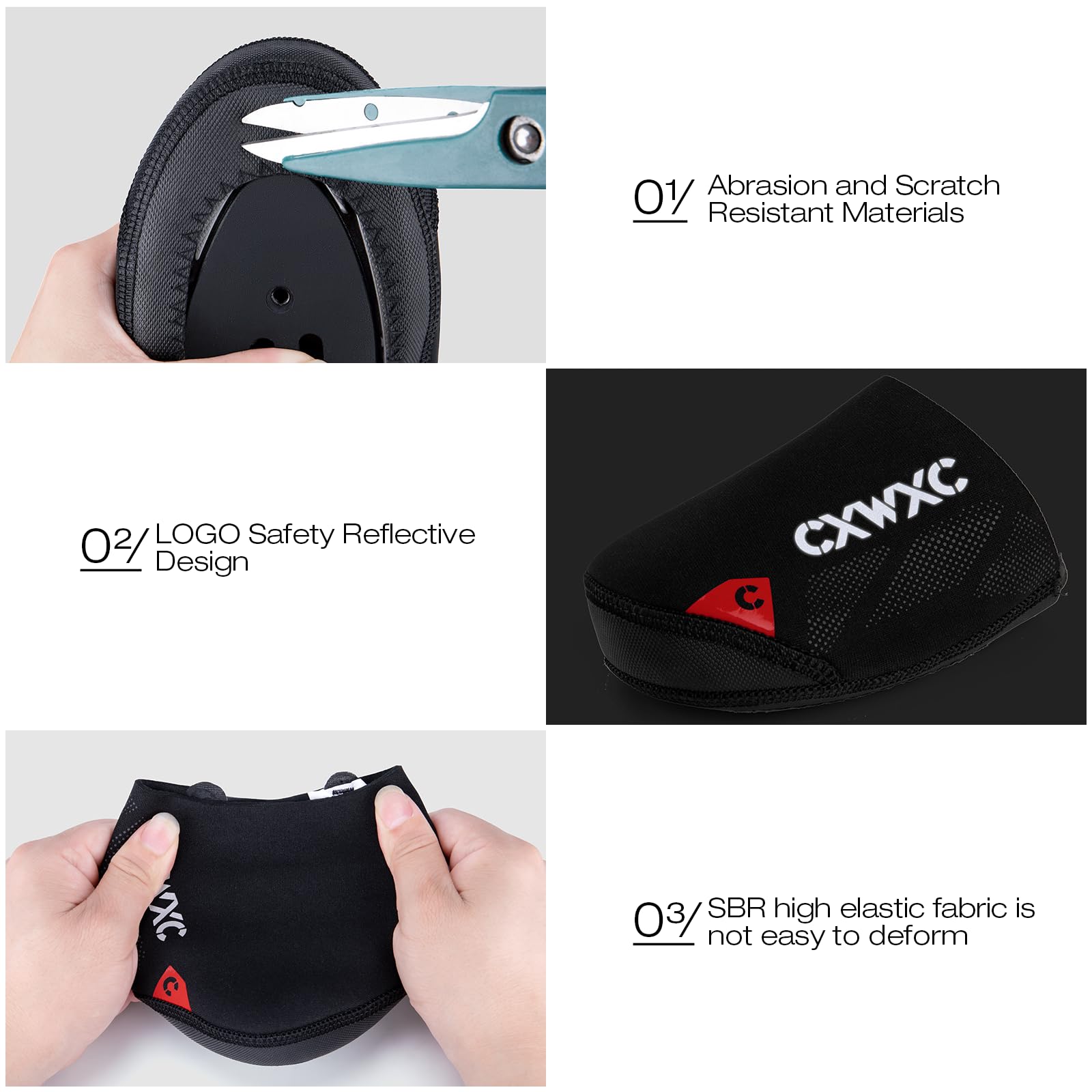 CXWXC Copriscarpe da Ciclismo Antivento, Copriscarpe da Ciclismo per Uomo e Donna