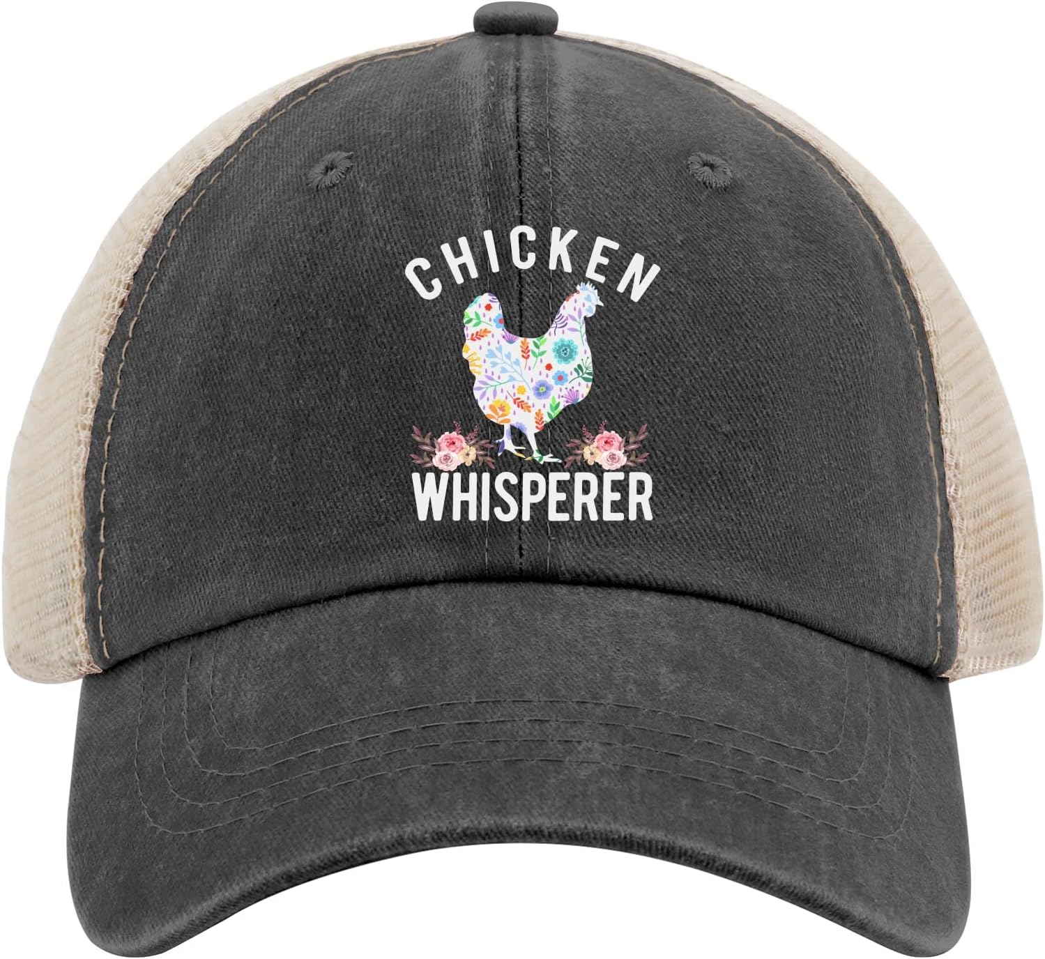 Chicken Whisperer Funny Chicken Tee for Farmers hat Vintage hat AllBlack Mens hat Gifts for Daughter Golf Hats