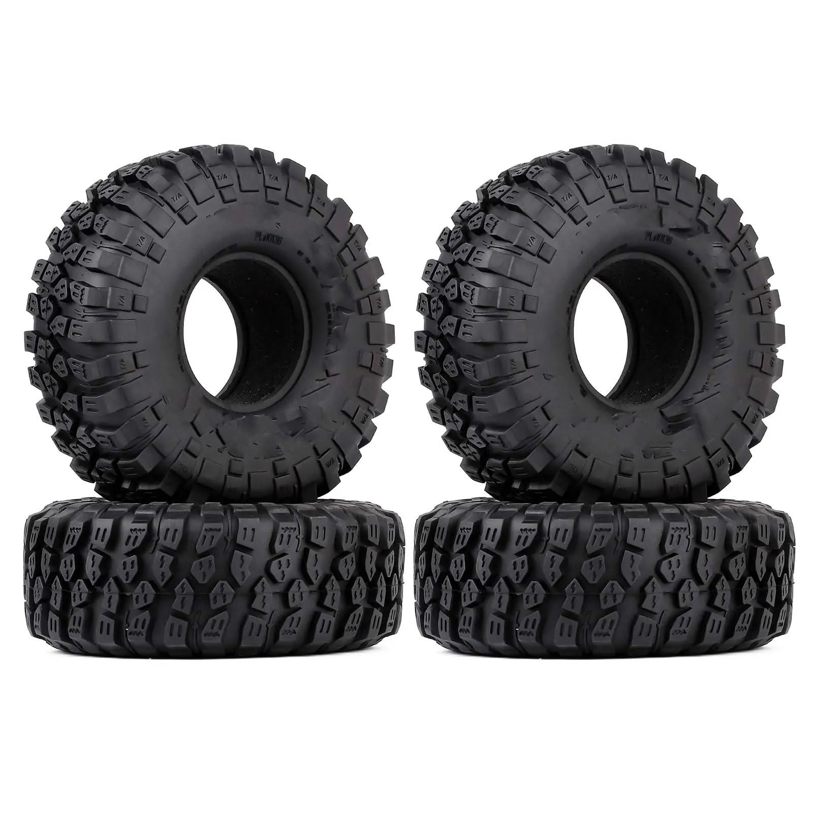RC NeumáTicos Compatible con TRX-4 para Axial SCX10 90046 SCX10 III AXI03007 para Tamiya CC01 D90 D110 para 1/10 RC Crawler 1,9 Neumáticos De Oruga RC