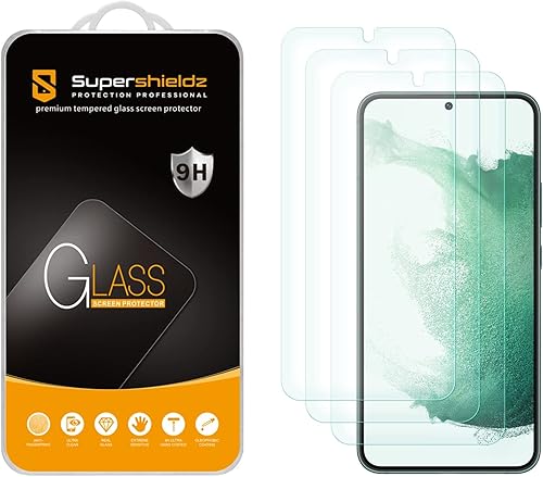Supershieldz Protector de pantalla de vidrio templado diseñado para Samsung Galaxy S23 Plus 5G antiarañazos sin burbujas