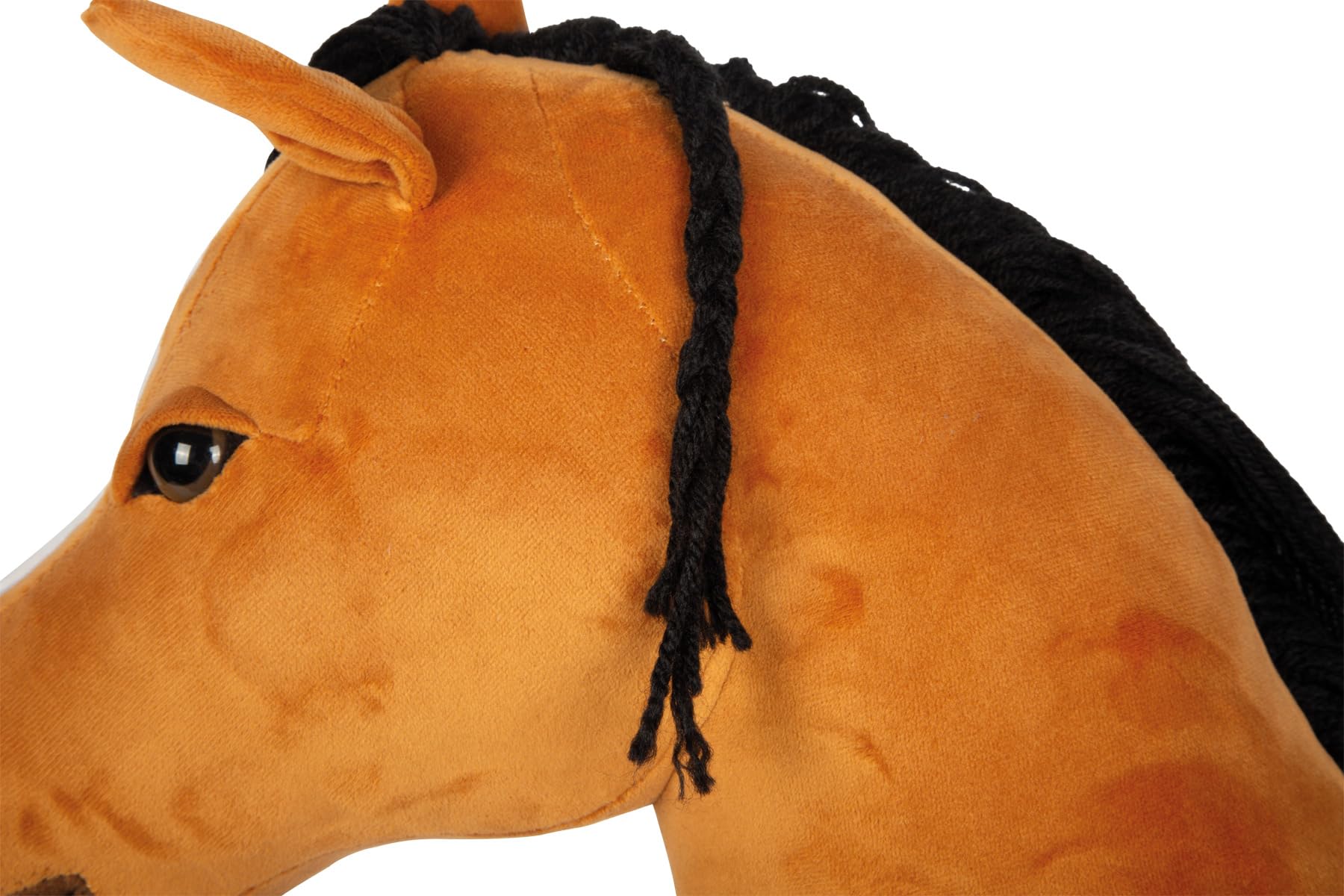 Small Foot Hobby Horse Marron « Melodie », Cheval bâton, Licol, bridon, Longe, dès 3 Ans, 12716