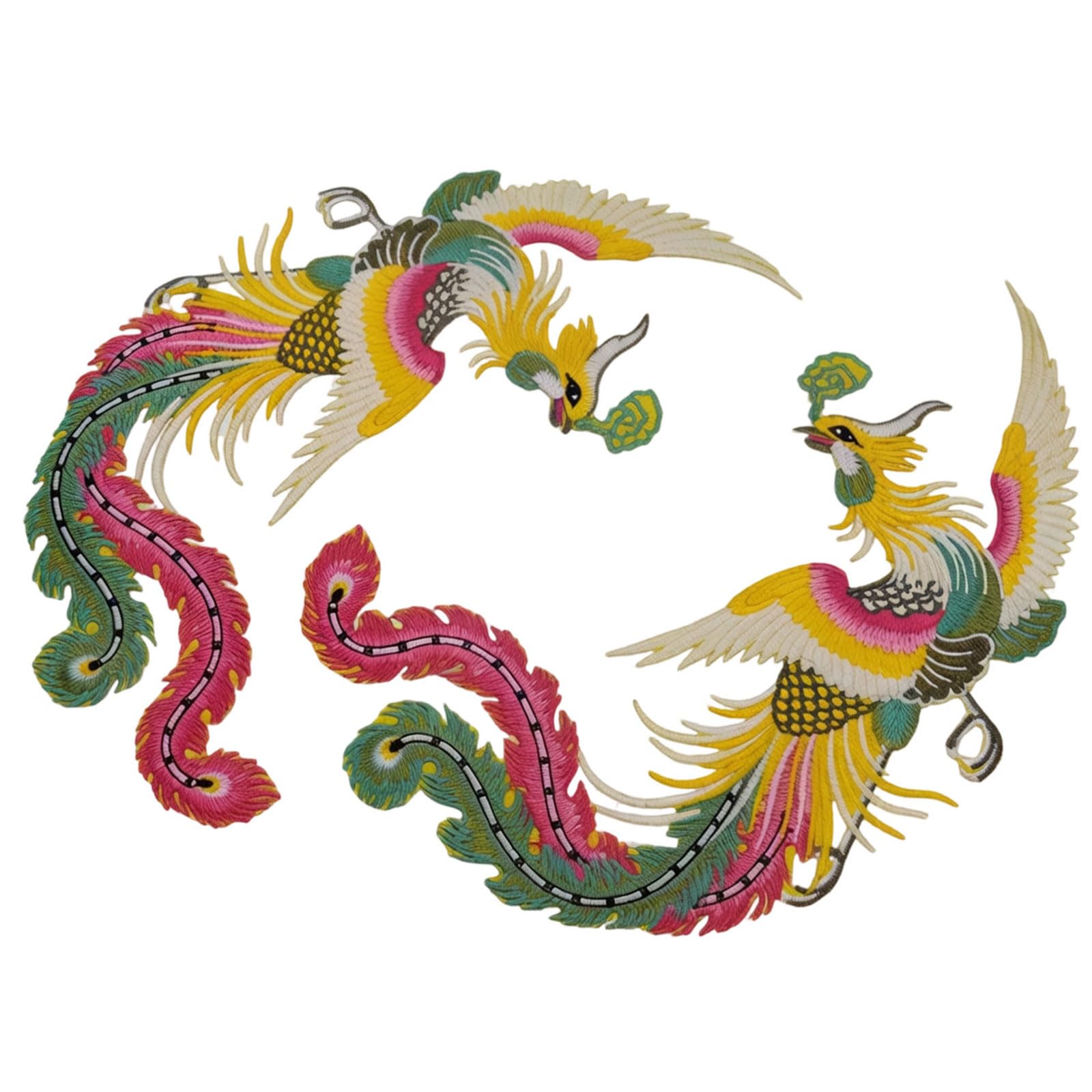 our fave Polyester Applique Bird Sew Iron on Fabric Applique for Jackets Cultural Cheongsam Costume Dressmaking Fabric Iron on Fixes for Clothing