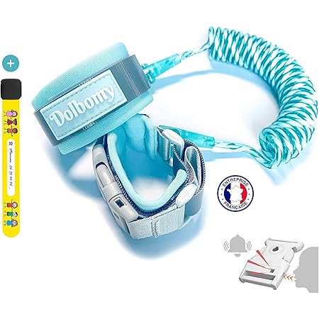 2 5m Anti Perdu Enfant Barcelet Laisse Enfant Poignet De 360 Rotation Harnais De Securite Bracelet Anti Perte Confortable Pour Bebe Bleu Amazon Fr Bebes Puericulture