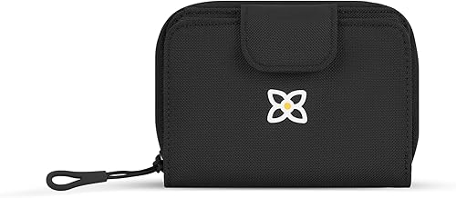 Sherpani Barcelona, pequeña cartera de nailon bifold con bolsillo con cremallera para mujer, bolsa de viaje, protección RFID