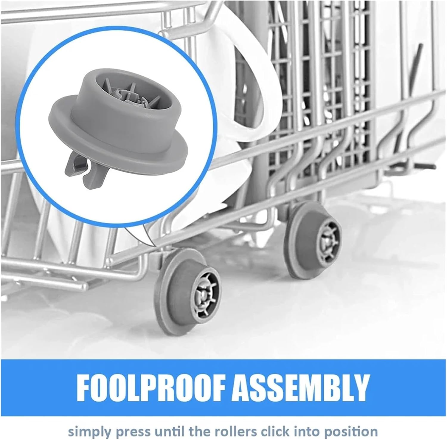 食器洗い機用バスケットロール 下部バスケットホイール 8個入り パーツ Balay対応 Neff食器洗い機用下部バスケットホイールア