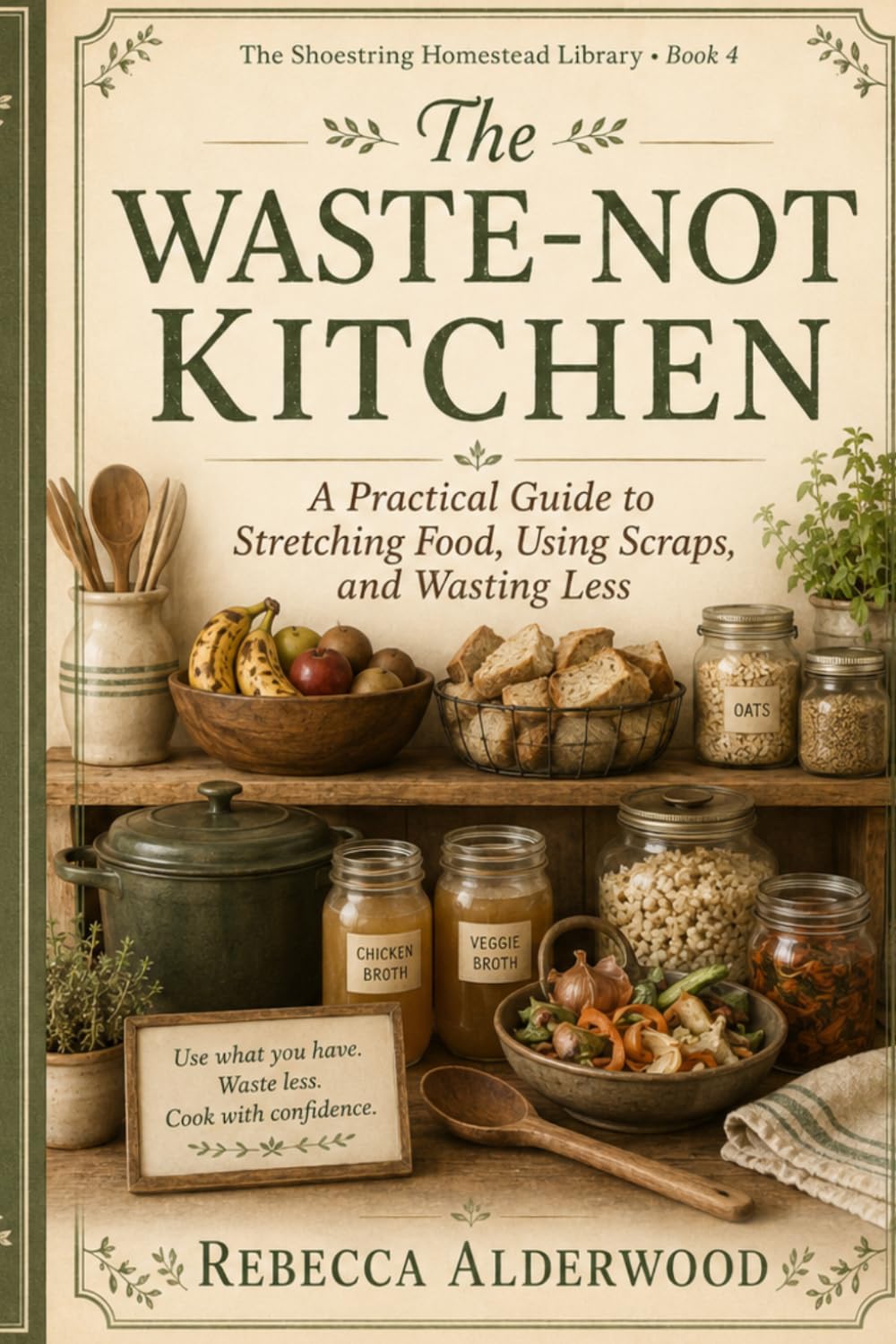 The Waste Not Kitchen: A Practical Guide to Stretching Food, Using Scraps, and Wasting Less (The Shoestring Homestead Library)