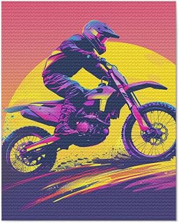 DIY 3D Diamond Painting Drawing Pictures by Number Kits Retro Dirt Bike Cross Stitch Crystal Rhinestone Embroidery Paintings Pictures Arts Craft for Home Wall Decor