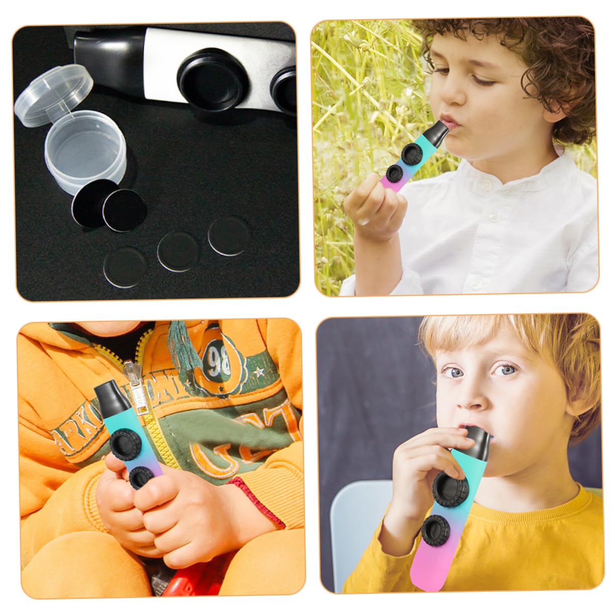 Milisten 20pcs Kazoo Flute Diaphragms Lightweight Durable Flute Supplies for Crisp Sound Compact Replacement Membranes for and Carrying